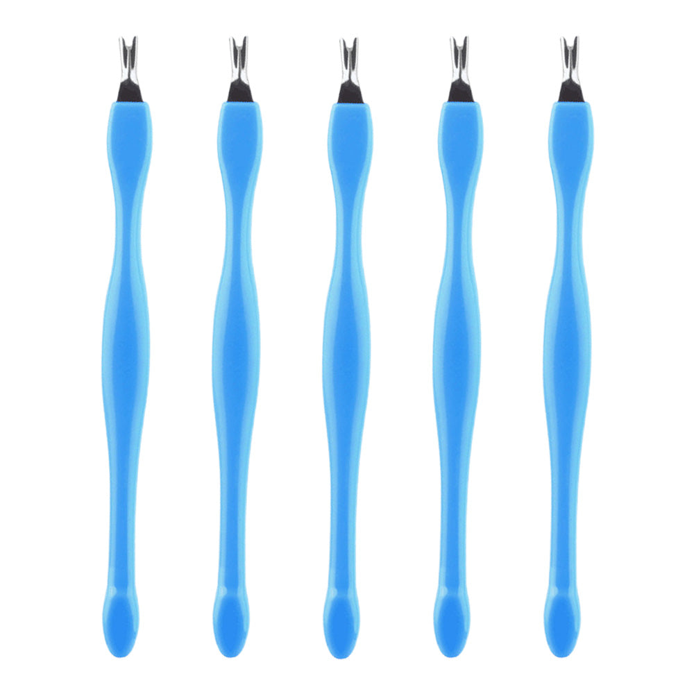 Lot de 5 coupes-cuticules pro bleu pratique et efficace