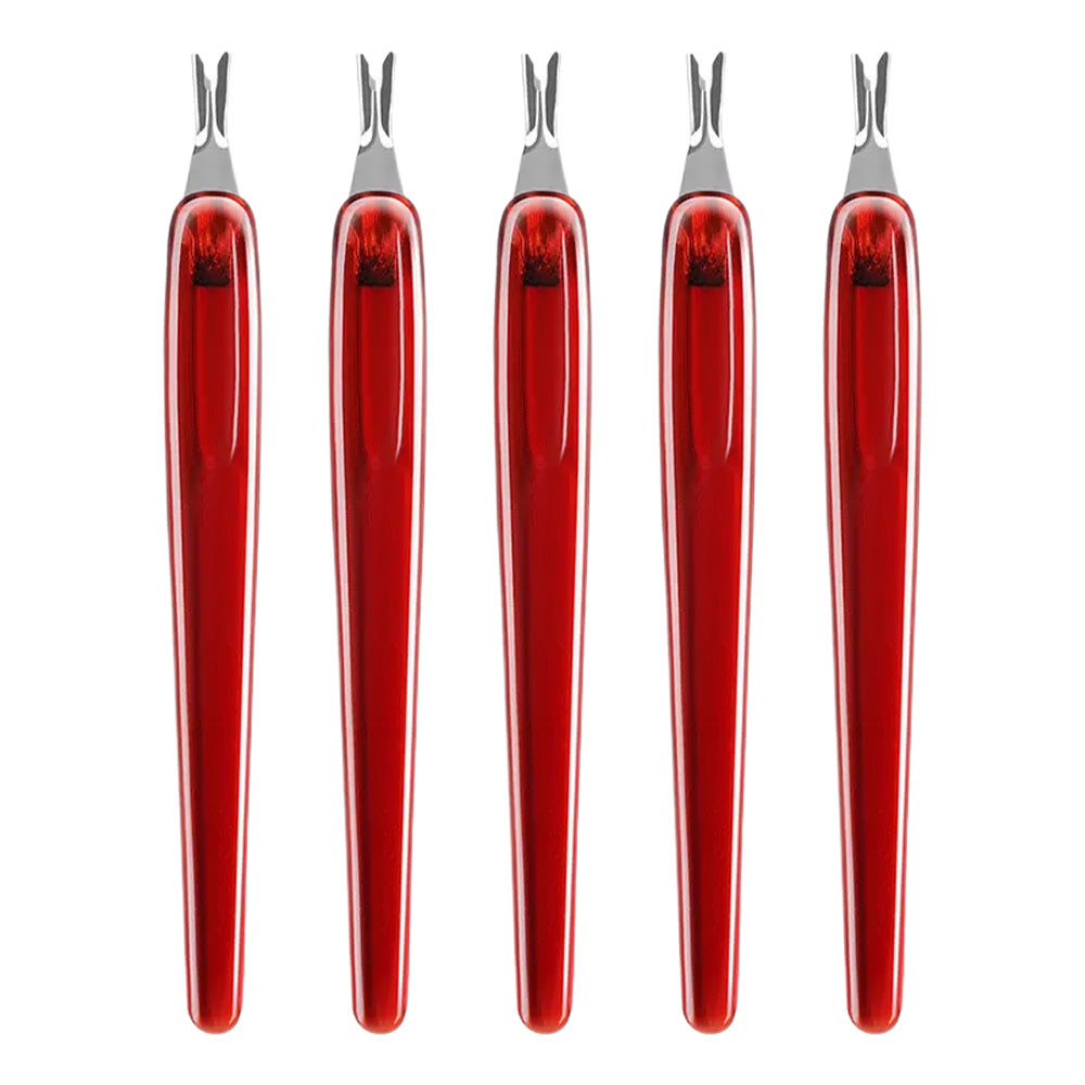 Lot de 5 coupes-cuticules rouge pratique et léger