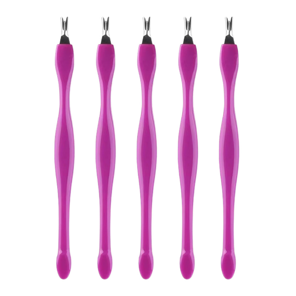 Lot de 5 coupes-cuticules violet pour manucure douce