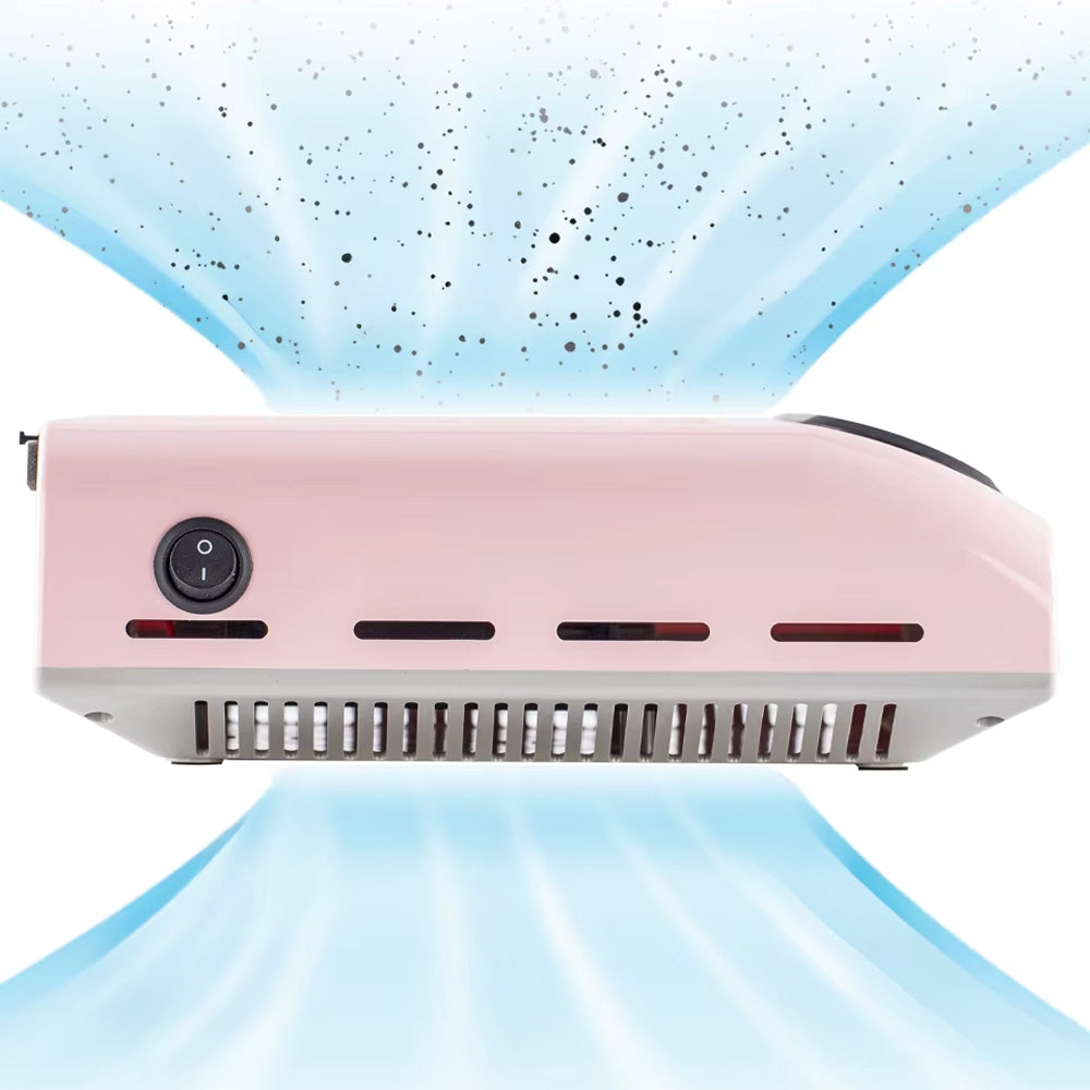 Aspiration puissante des poussières d’ongles par l’aspirateur 150W professionnel avec filtre HEPA lavable