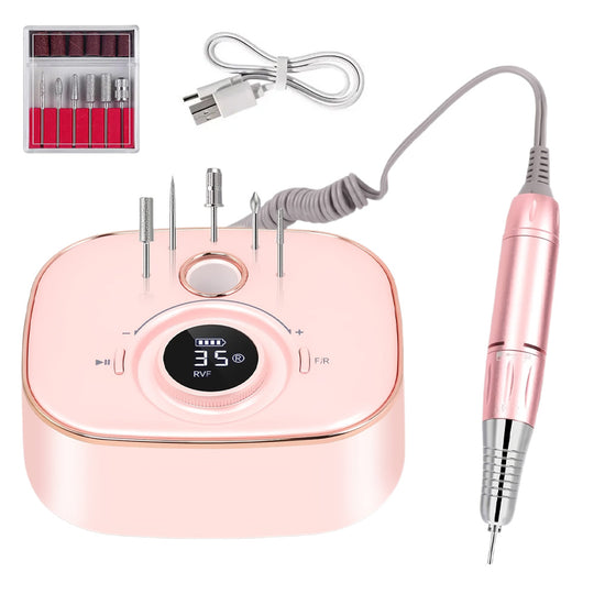 Ponceuse à ongles électrique 35000 tours avec écran LED-Nailona
