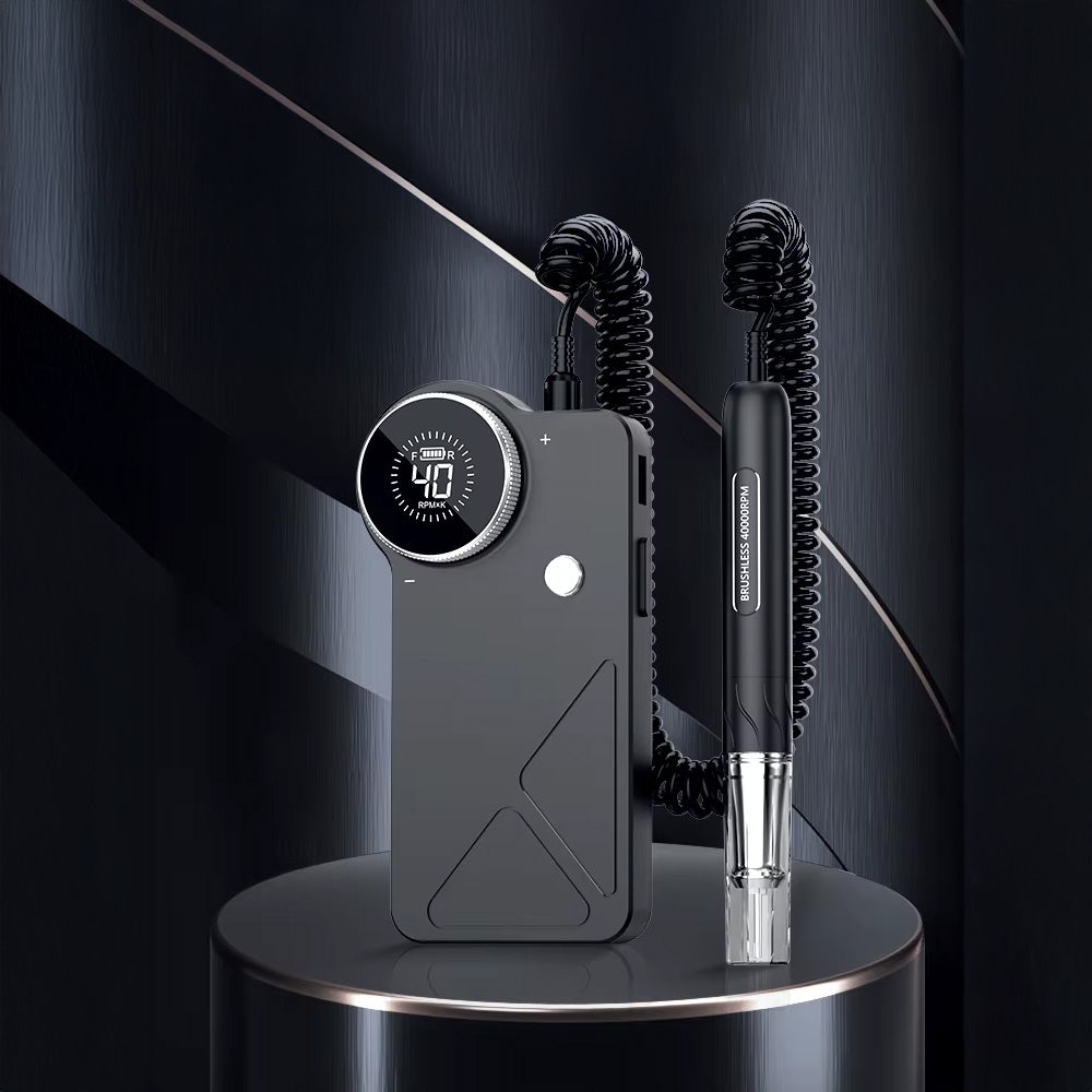 Ponceuse à ongles 40000 RPM avec moteur sans balais – Technologie de pointe pour une manucure haut de gamme