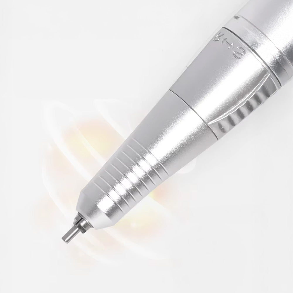 Stylo de ponceuse à ongles haute précision en métal – Design ergonomique avec rotation fluide pour manucure professionnelle.