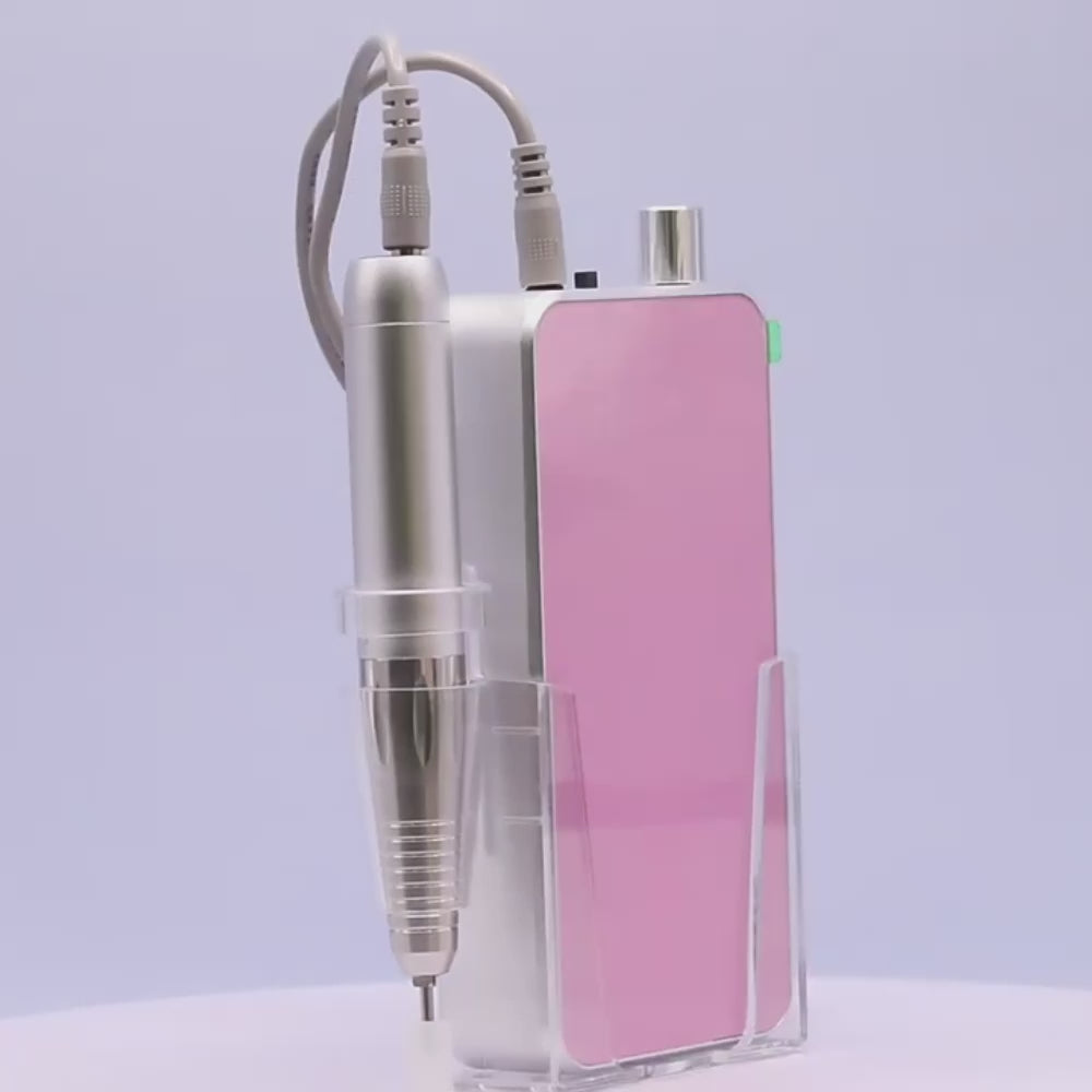Ponceuse à ongles professionnelle 35000 RPM rechargeable et ultra-précise en vidéo
