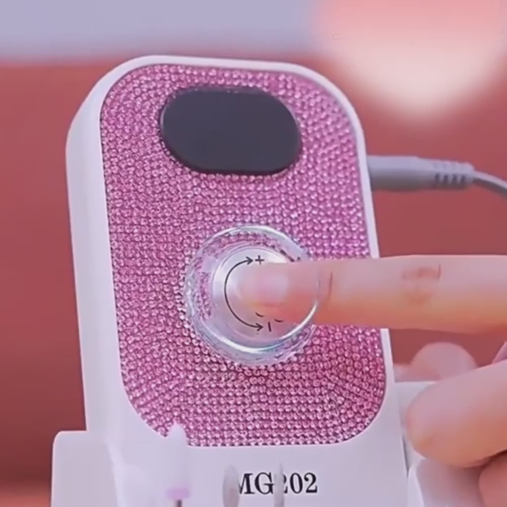 Ponceuse ongle professionnelle 40000 RPM sans fil et précise en vidéo