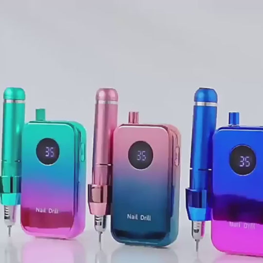 Ponceuse ongle pro sans fil 35000 RPM lime électrique en vidéo