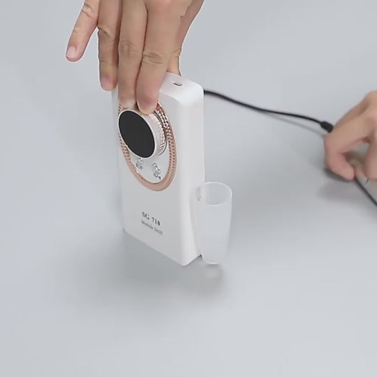 Ponceuse ongle 45000 RPM portable avec écran LCD en vidéo