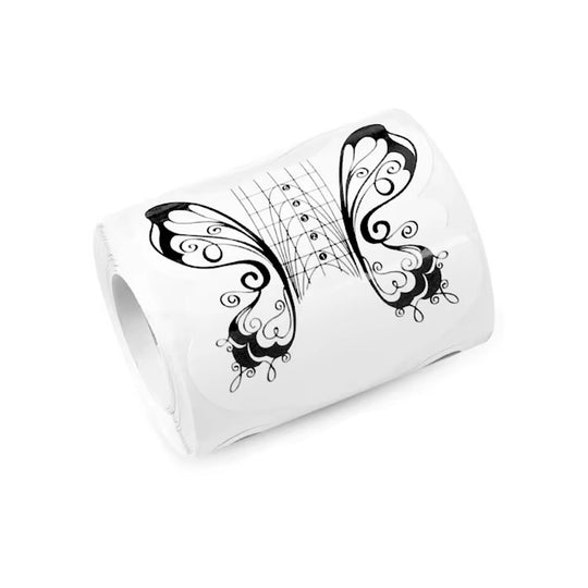 Chablon ongle papillon noir 100 pièces pour gel ou acrygel