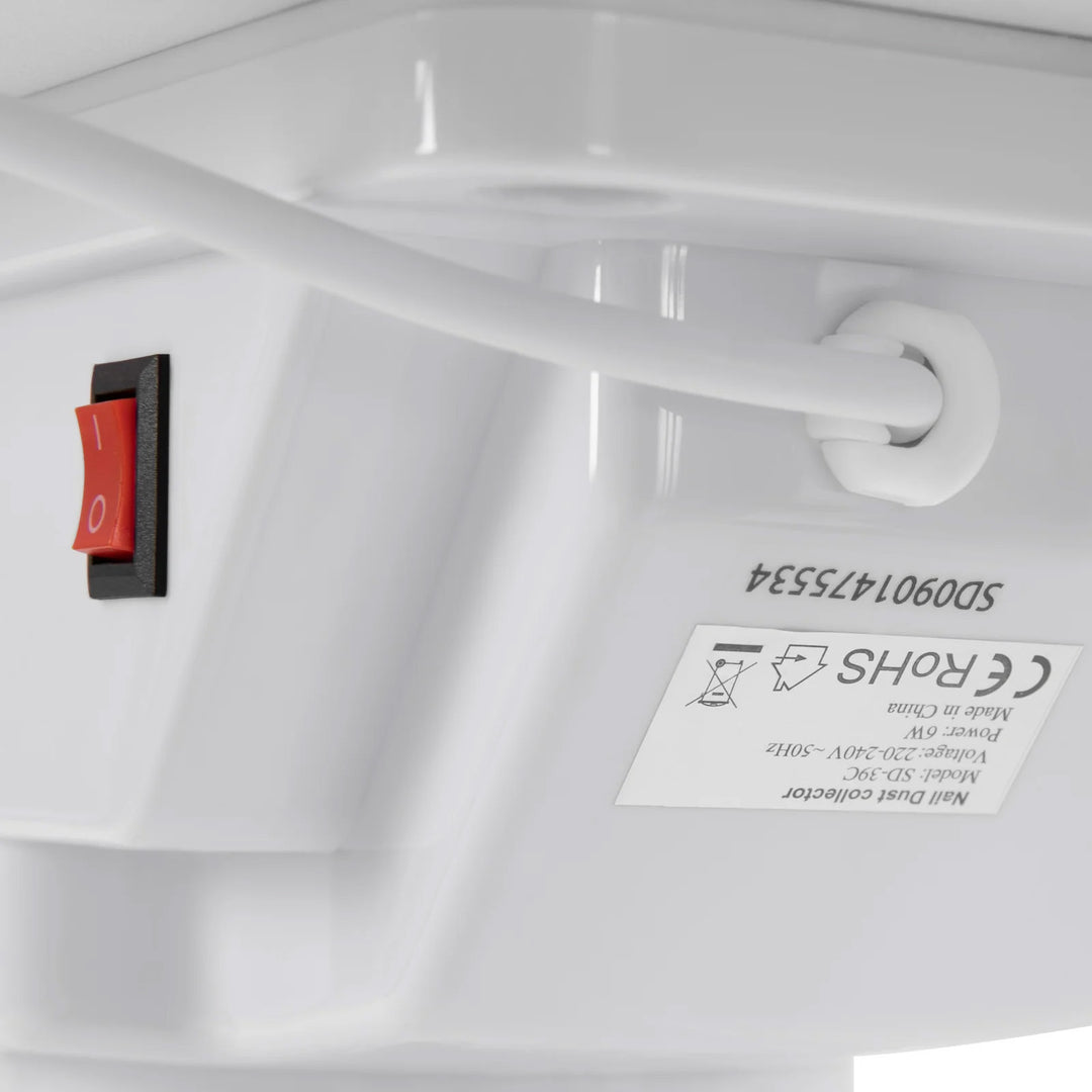 Table manucure blanche pliable avec roulettes et aspirateur