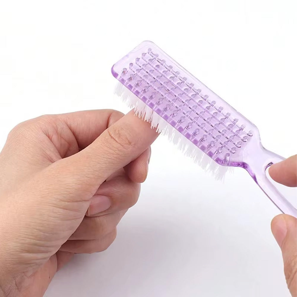 Brosse à ongle longue manche pour manucure et pédicure