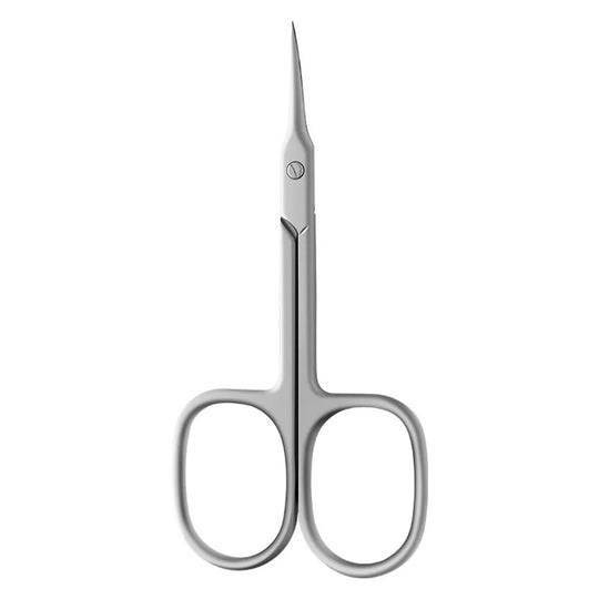 Ciseau cuticule courbé précis acier inoxydable mate