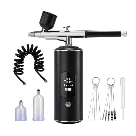 Airbrush ongle sans fil 30PSI double action ultra précis