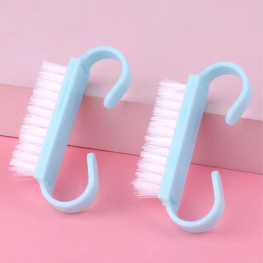Lot de 2 brosses à ongle pastel pour manucure