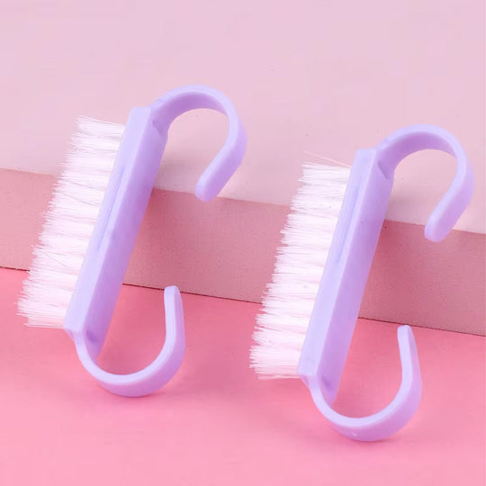 Lot de 2 brosses à ongle pastel pour manucure