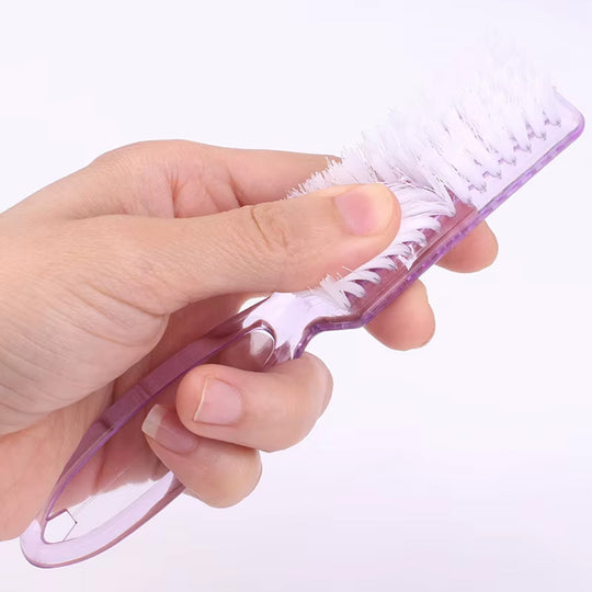 Brosse à ongle longue manche pour manucure et pédicure
