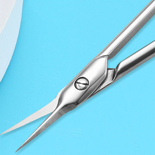 Ciseau ongle acier inoxydable pointe fine manucure