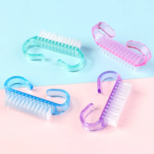Brosse à ongle colorées pour manucure et nettoyage doux