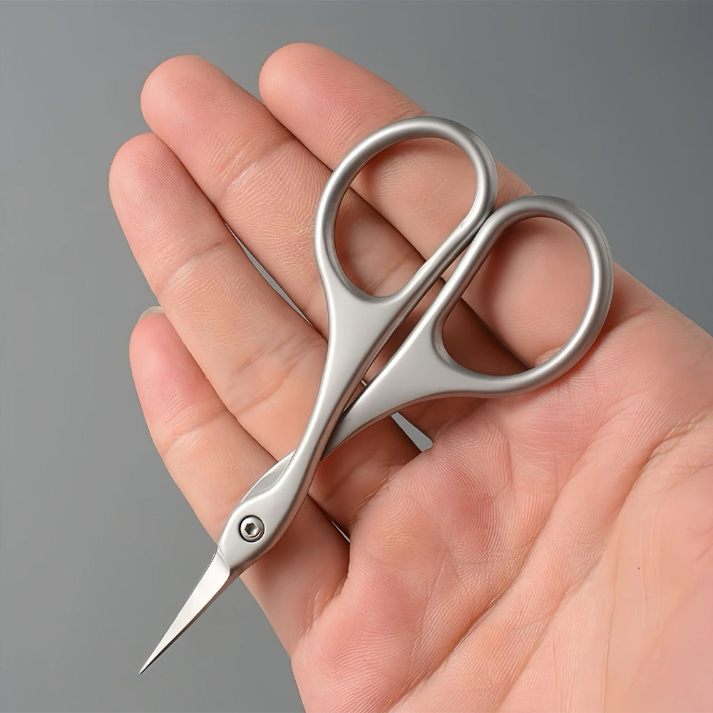 Ciseau ongle acier inoxydable lame fine courbée précis