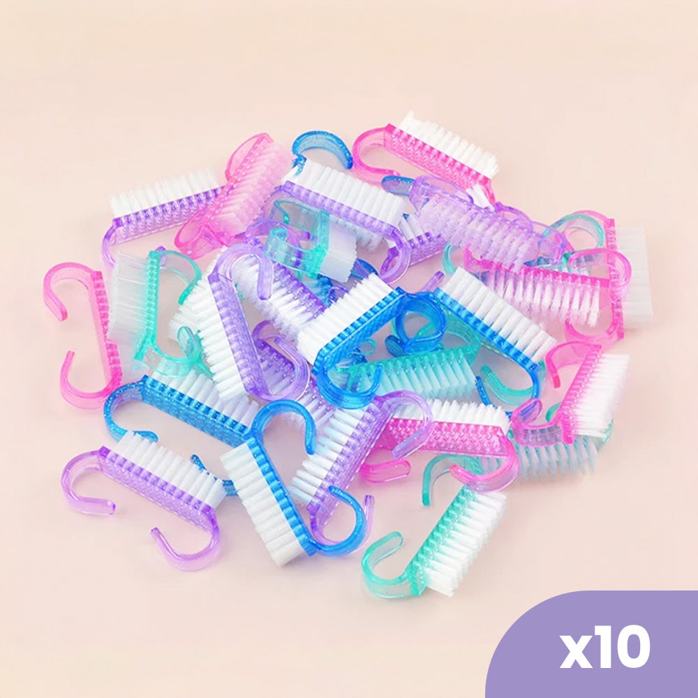 Brosse à ongle colorées pour manucure et nettoyage doux