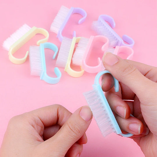 Lot de 2 brosses à ongle pastel pour manucure
