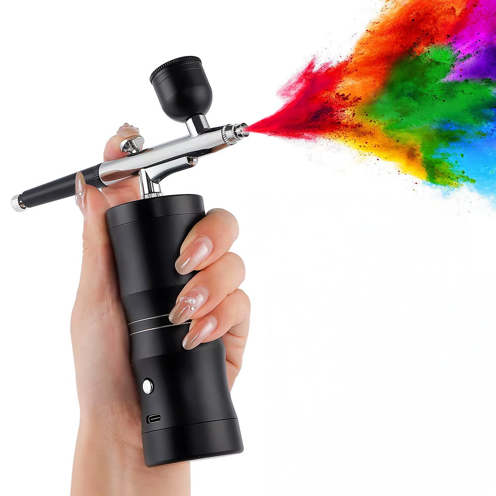 Airbrush ongle sans fil 3 vitesses pour nail art facile