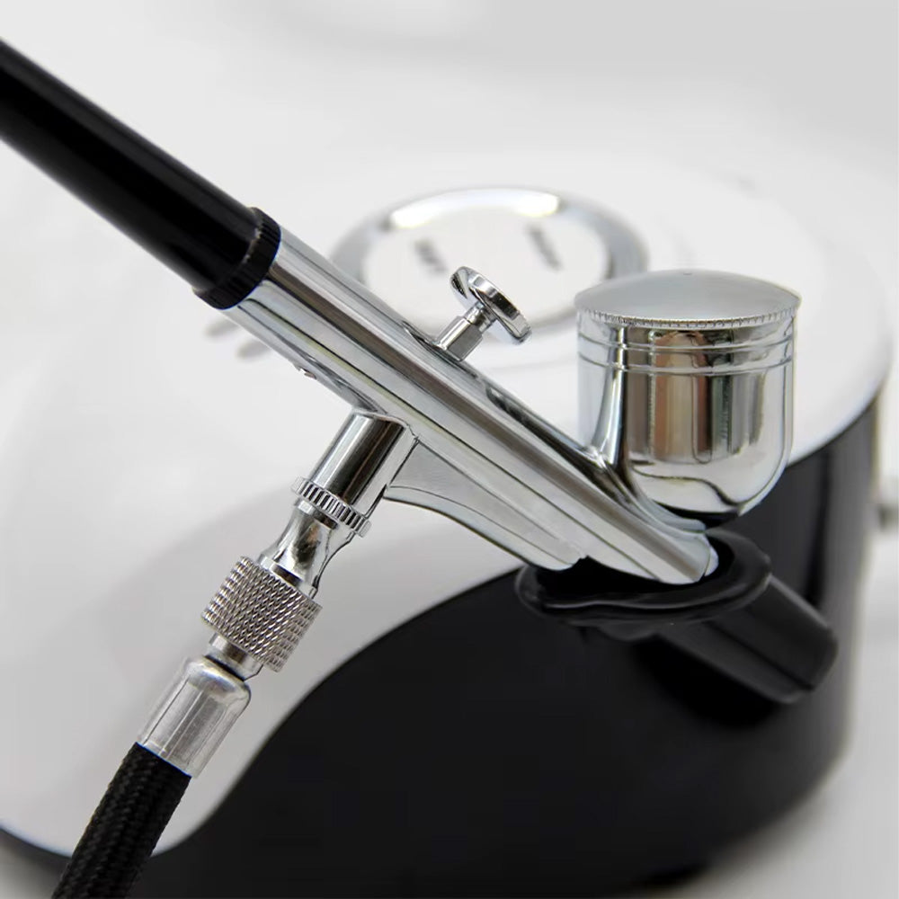 Airbrush ongle compact 3 vitesses pour nail art précis-Nailona