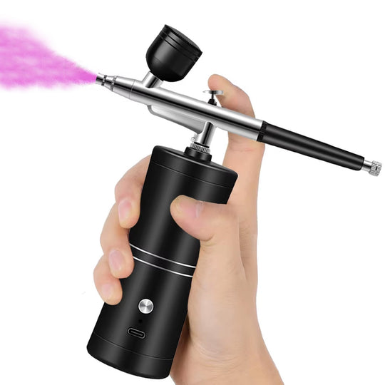Airbrush ongle sans fil rechargeable avec embouts amovibles-Nailona