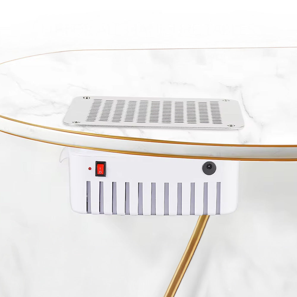Aspirateur ongle encastrable 13w silencieux et compact 2 en 1-Nailona