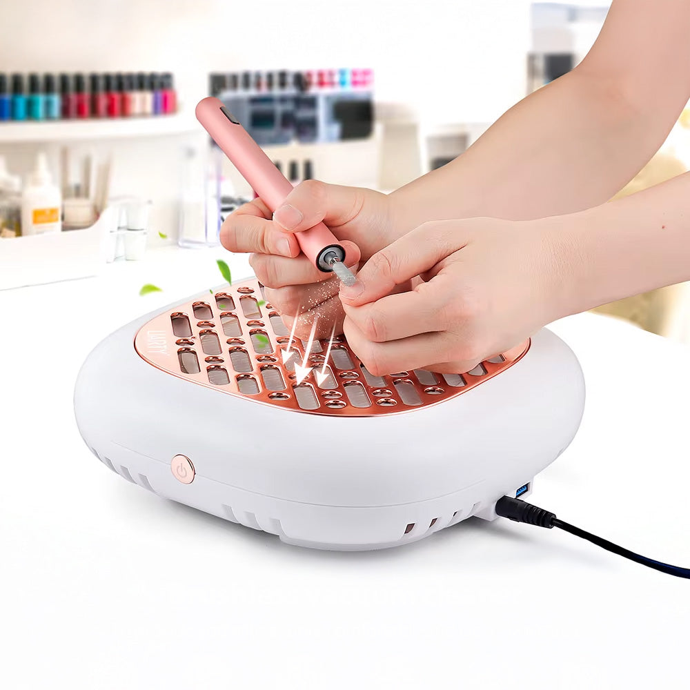 Aspirateur ongle professionnel 130w avec double filtre et 3 vitesses-Nailona