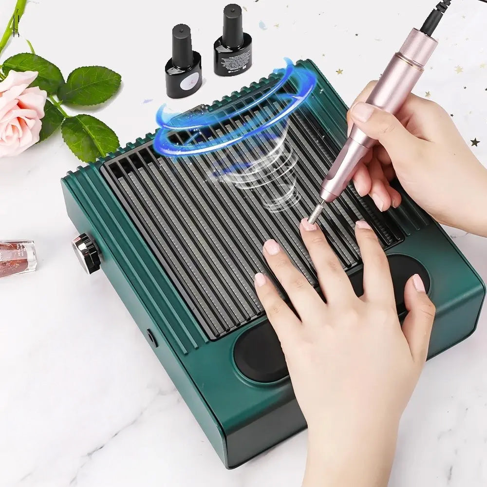Aspirateur ongle professionnel 80W avec filtre et vitesse réglable-Nailona