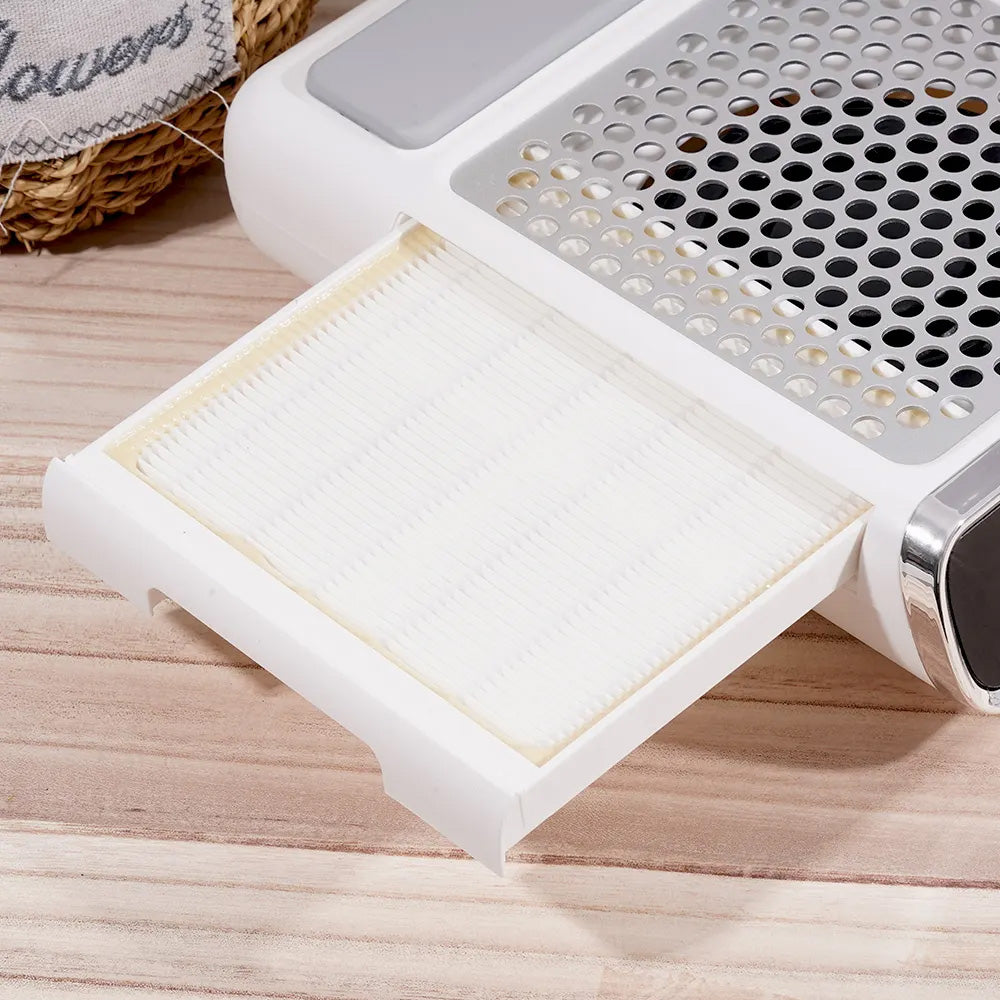 Aspirateur ongle professionnel 80W sans fil rechargeable-Nailona