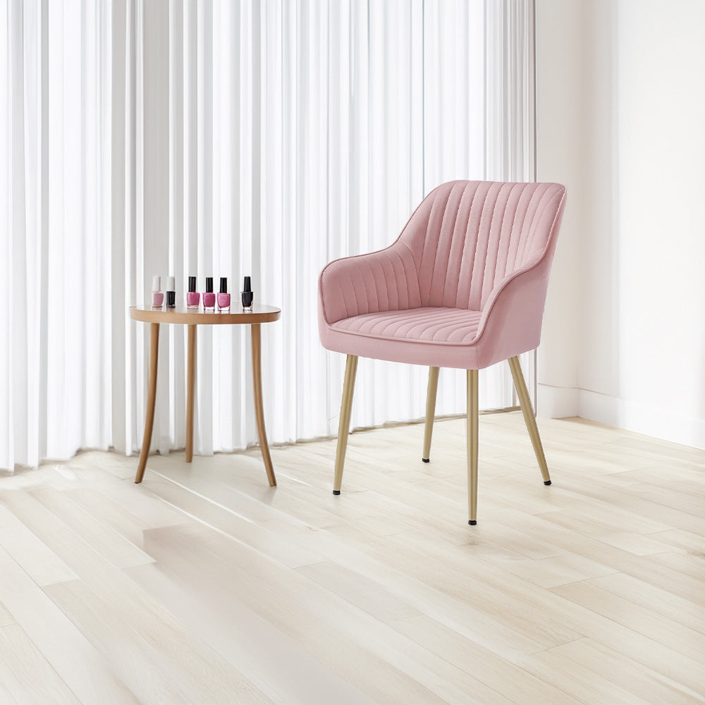Chaise manucure confort chic dossier matelassé pieds solides-Nailona