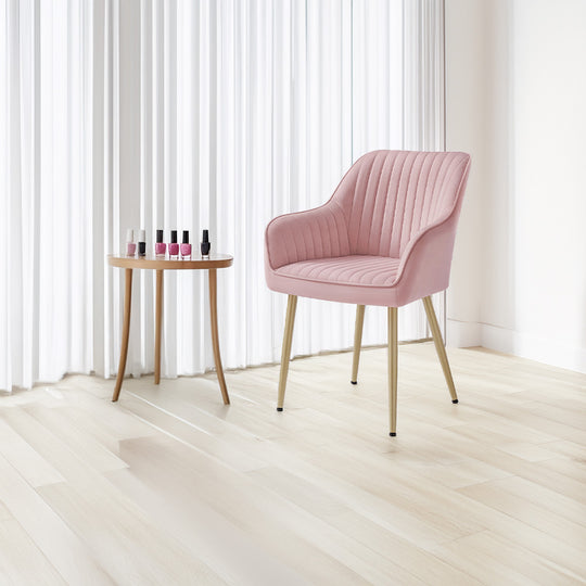 Chaise manucure confort chic dossier matelassé pieds solides-Nailona
