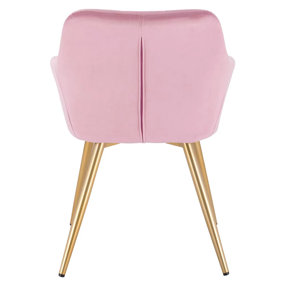 Chaise manucure élégante dossier matelassé pieds modernes-Nailona