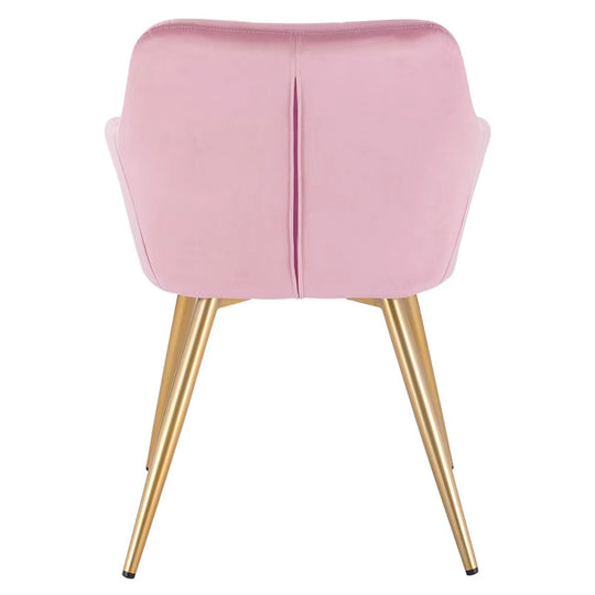 Chaise manucure élégante dossier matelassé pieds modernes-Nailona