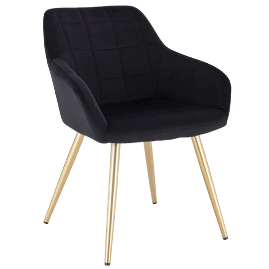 Chaise manucure élégante dossier matelassé pieds modernes-Nailona