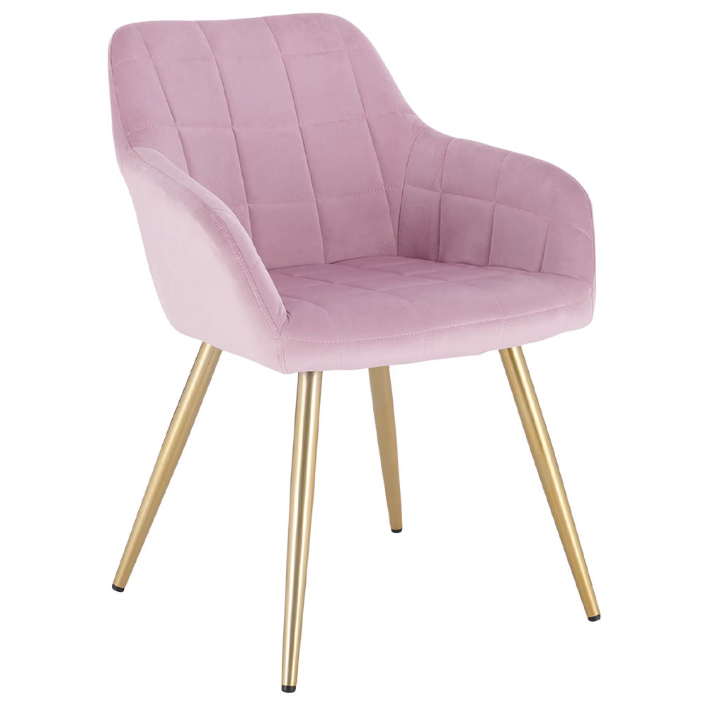 Chaise manucure élégante dossier matelassé pieds modernes-Nailona