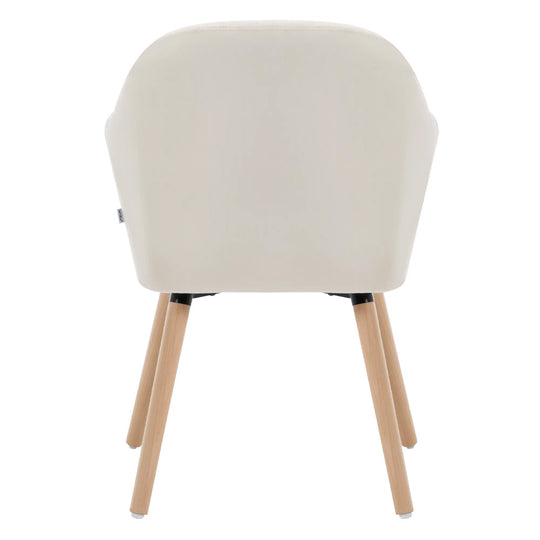 Chaise manucure élégante dossier strié pieds bois naturel confort-Nailona