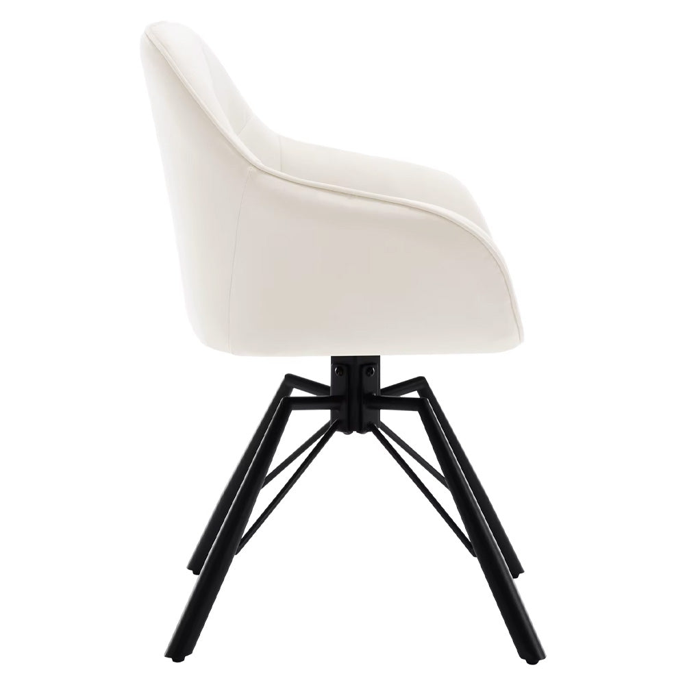 Chaise manucure pivotante design moderne dossier rembourré confort-Nailona