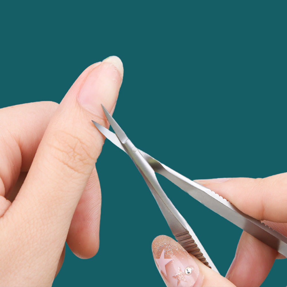 Coupe cuticule courbé en acier inoxydable ultra précis-Nailona