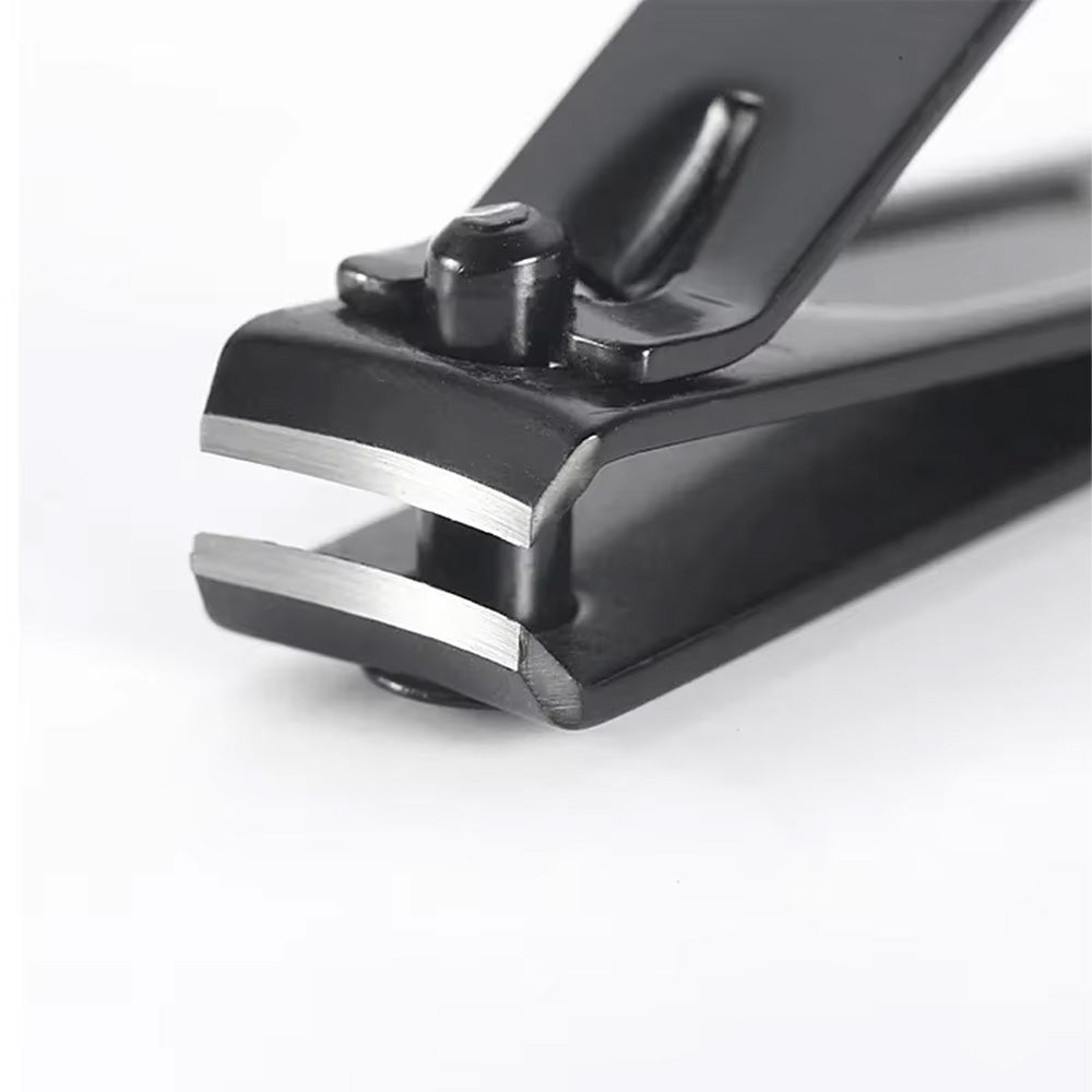 Coupe ongles noir robuste en acier inoxydable-Nailona