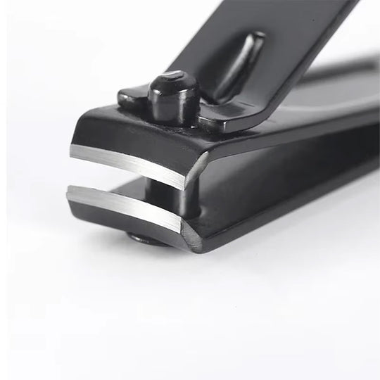 Coupe ongles noir robuste en acier inoxydable-Nailona