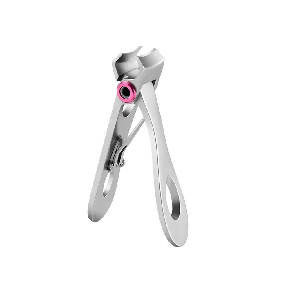 Coupe ongles ouverture large argent en acier inoxydable-Nailona