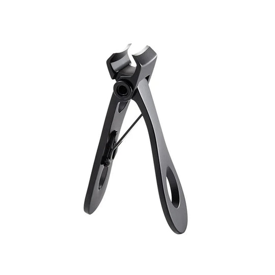 Coupe ongles ouverture large noir en acier inoxydable-Nailona