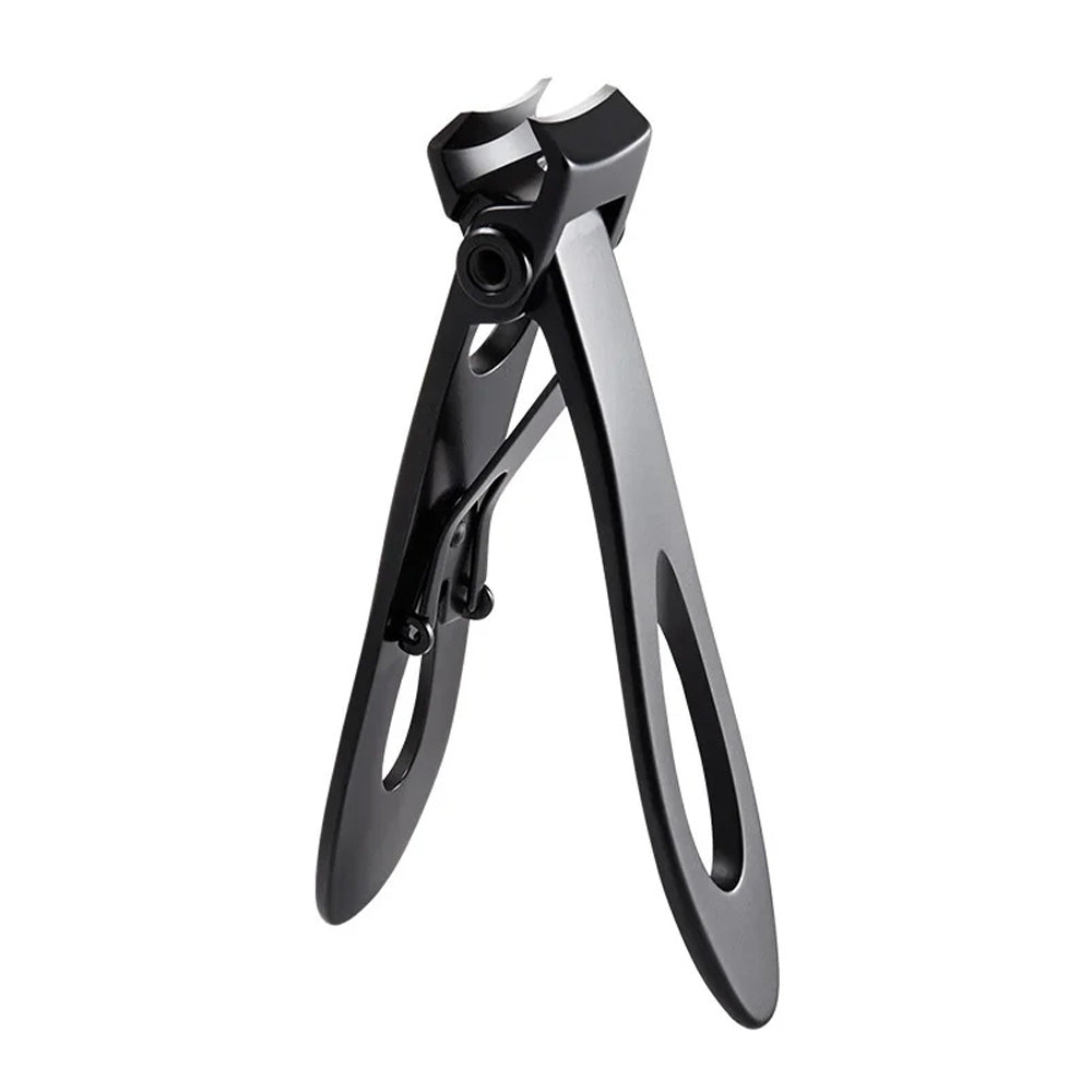 Coupe ongles ouverture large noir en acier inoxydable-Nailona