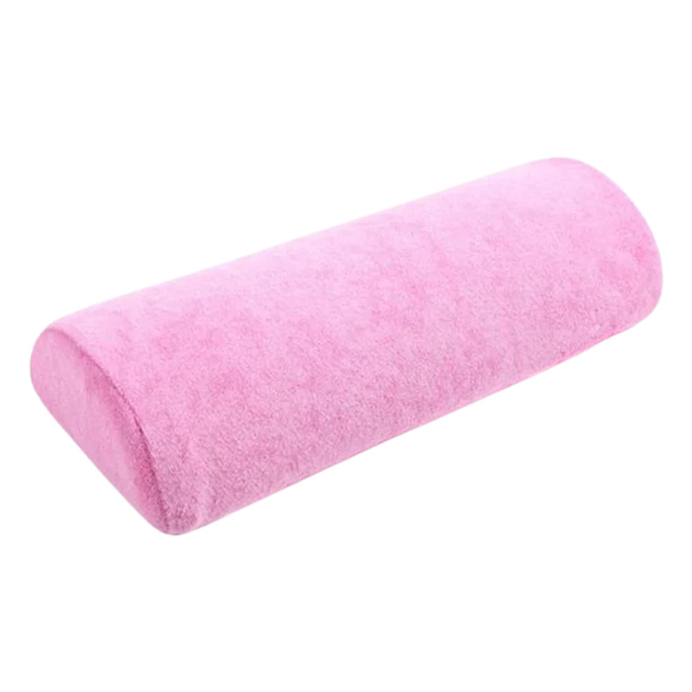 Coussin manucure rose clair tissu moelleux-Nailona