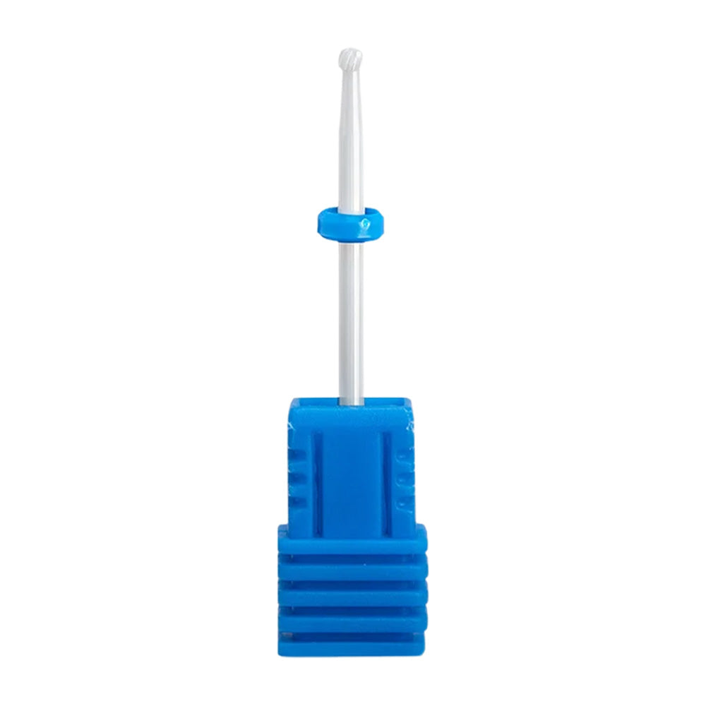 Embout ponceuse ongle céramique boule bleu-Nailona