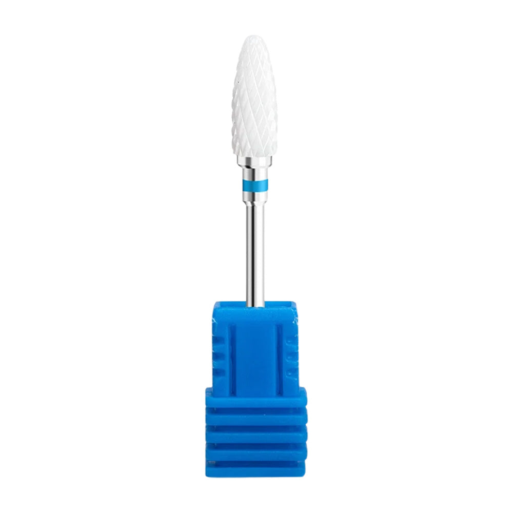 Embout ponceuse ongle céramique cône arrondi bleu pro-Nailona