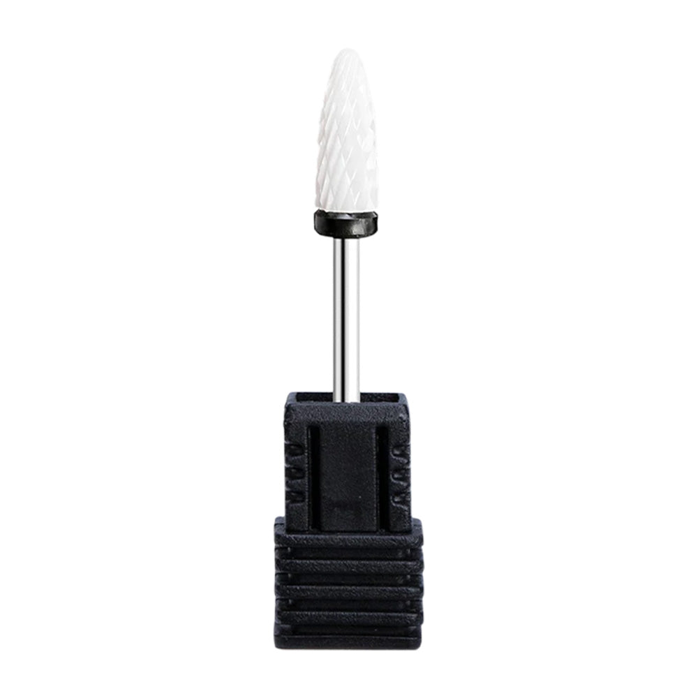 Embout ponceuse ongle céramique cône arrondi noir-Nailona