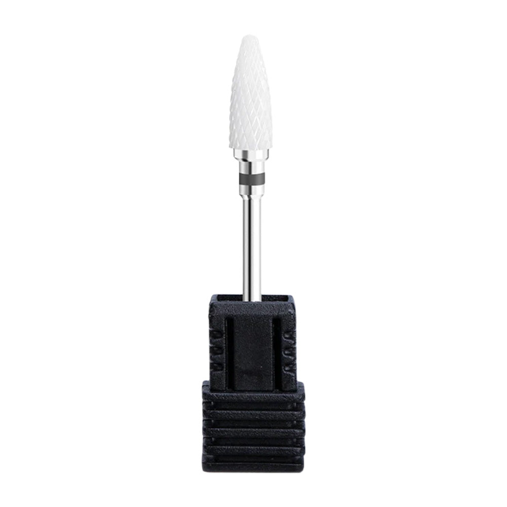 Embout ponceuse ongle céramique cône arrondi noir pro-Nailona